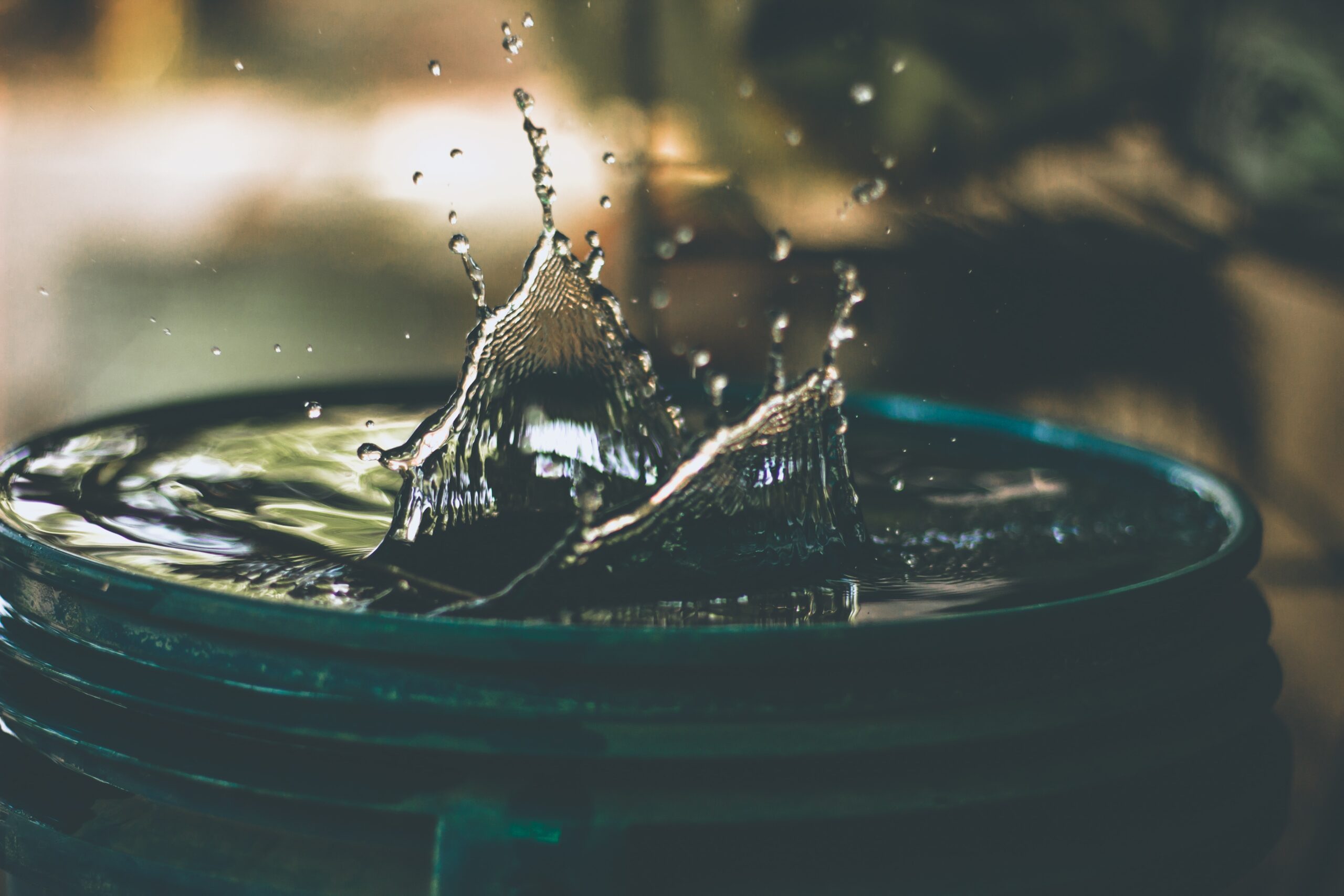 water in a barrel