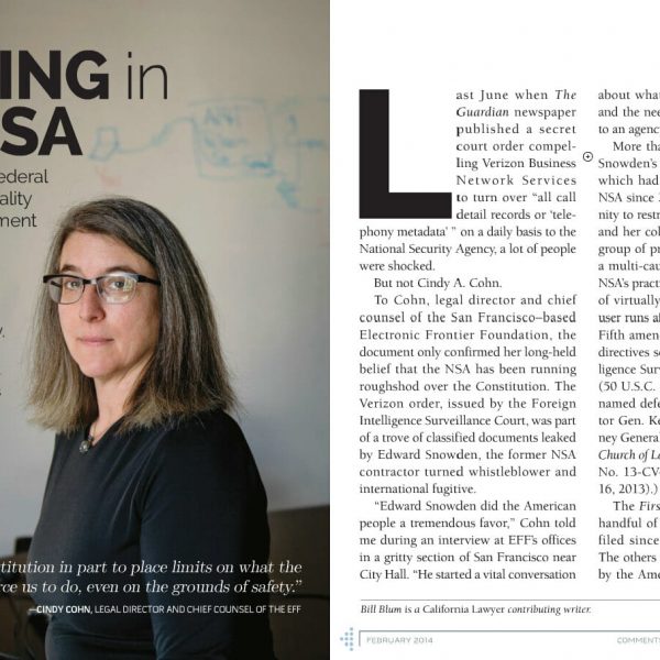 Cindy Cohn, Our Co-Counsel, is Awesome