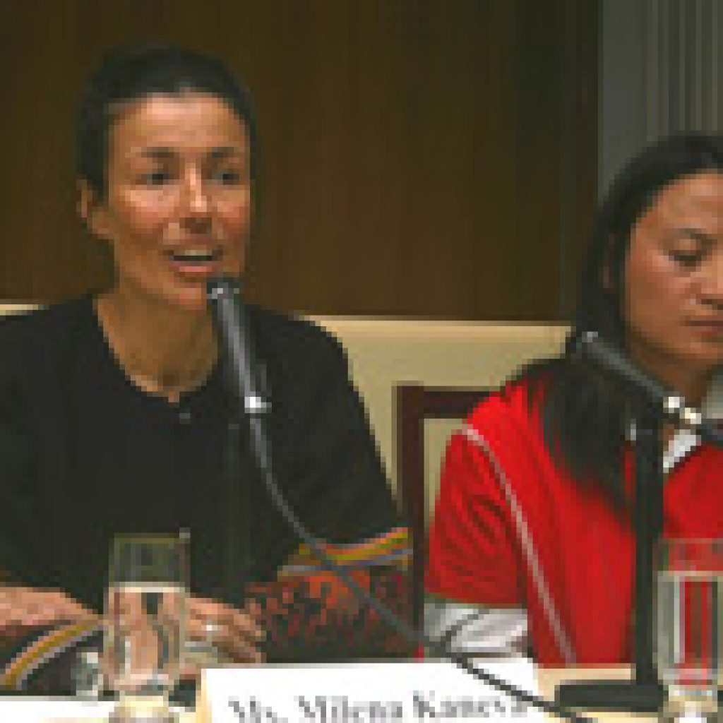 Milena and Ka Hsaw Wa at Czech Embassy Panel