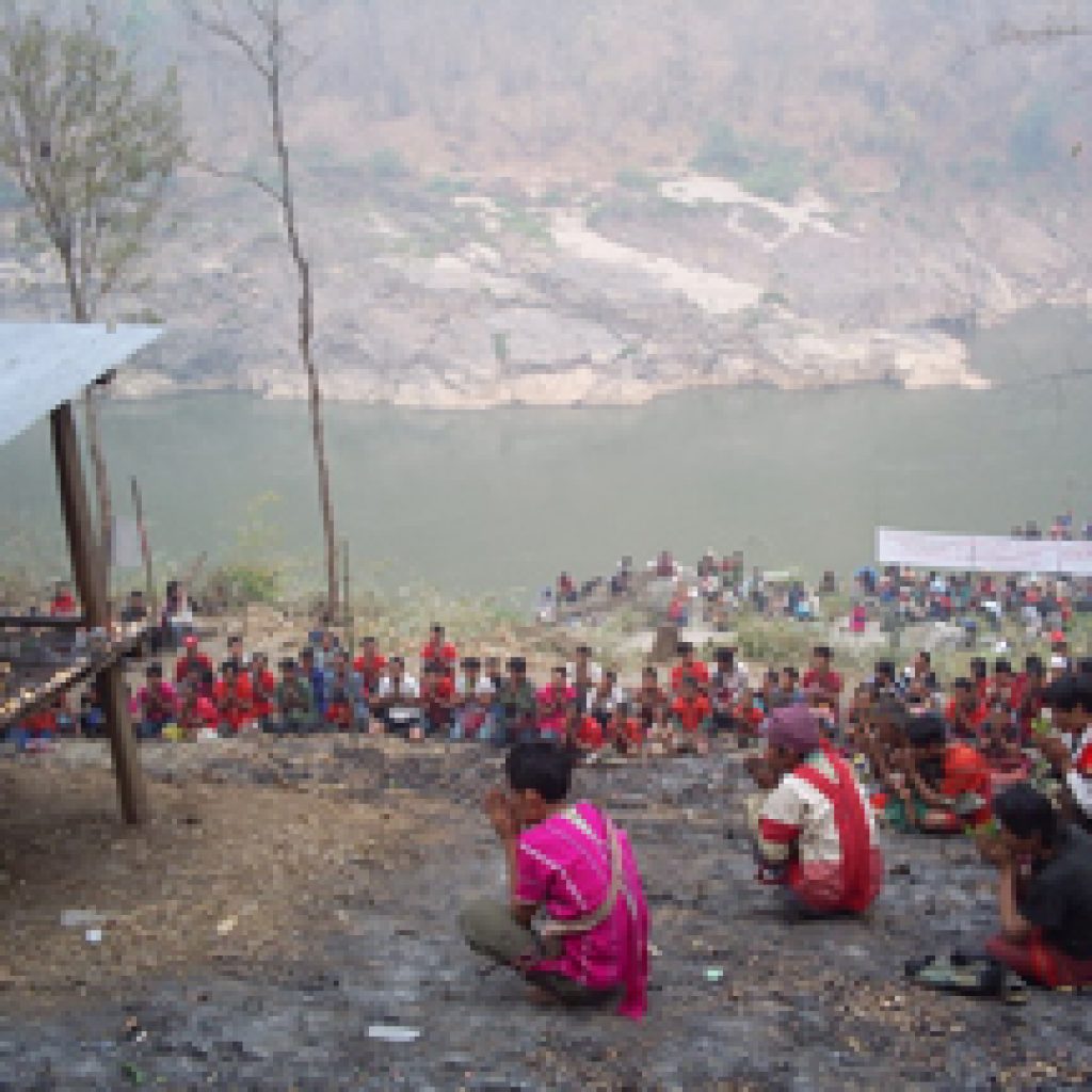 Villagers protest the Salween Dams