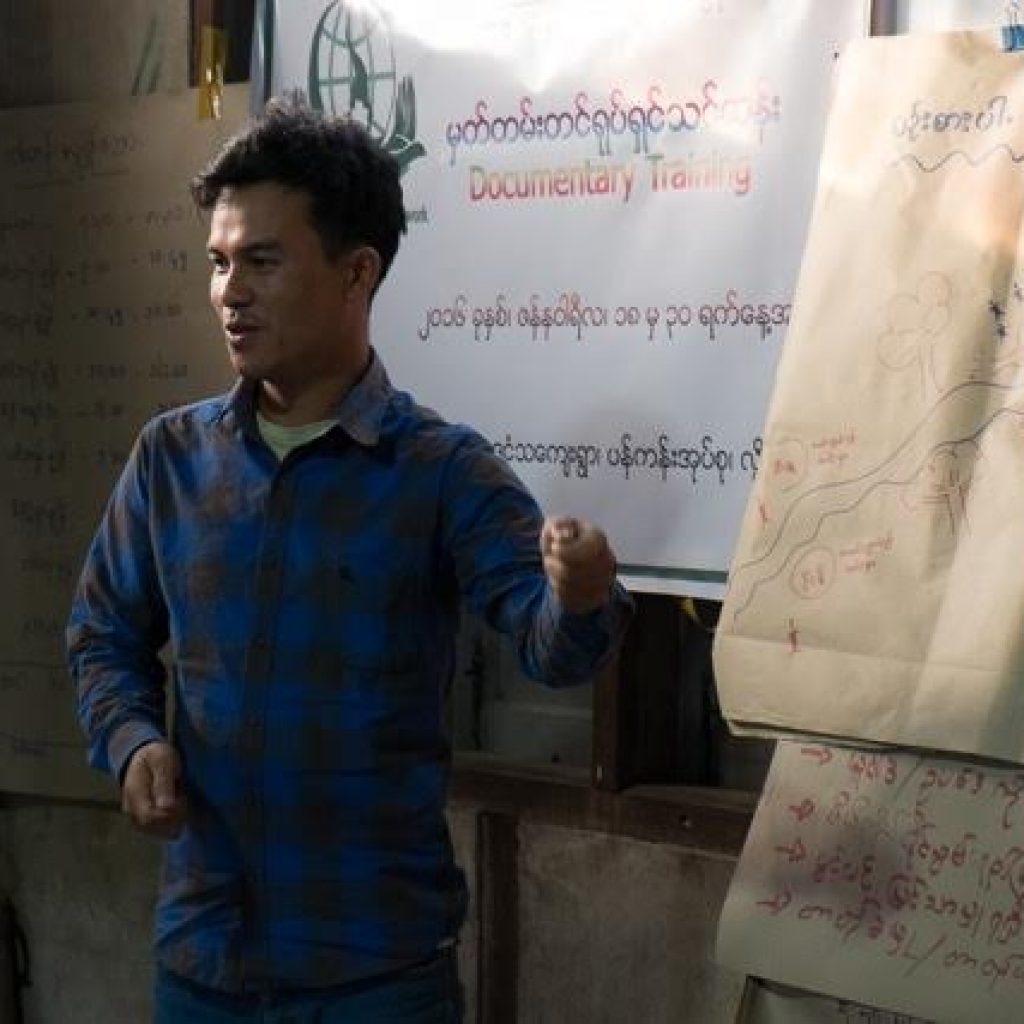 Khun Yo Thar, who graduated from the EarthRights School Myanmar in 2014 is now a trainer at KEAN