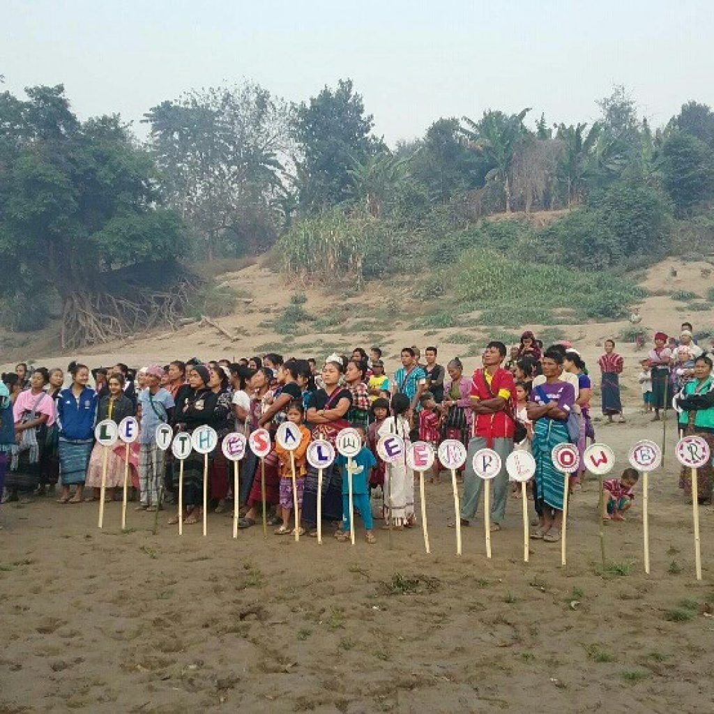 Keep the Salween Free Flowing - the campaign message for International Day of Action for Rivers.