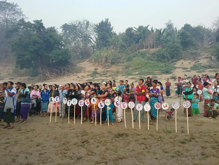 Keep the Salween Free Flowing - the campaign message for International Day of Action for Rivers.