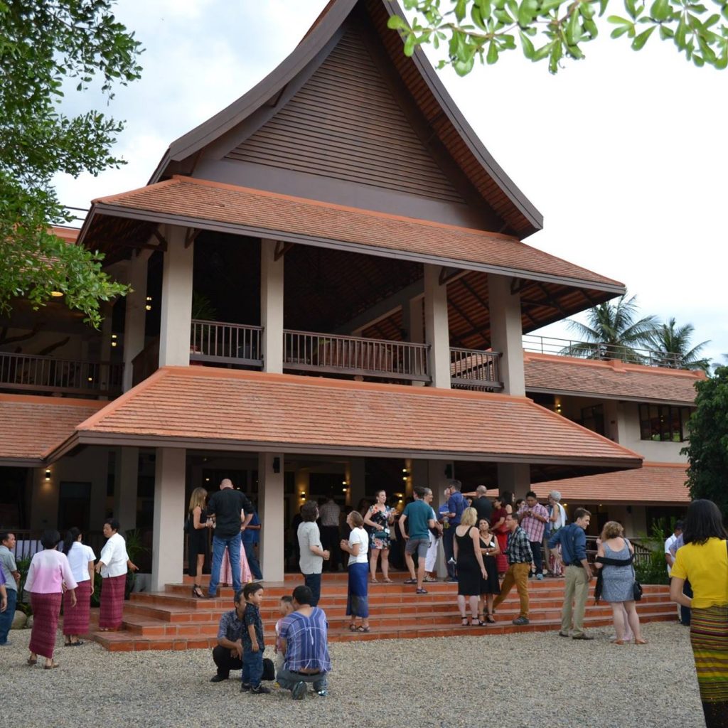 Friends and supporters explore the Mitharsuu Center, the new home for the earth rights movement in Chiang Mai.