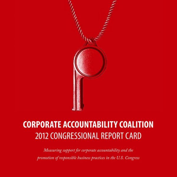 2012 Congressional Accountability Report Card