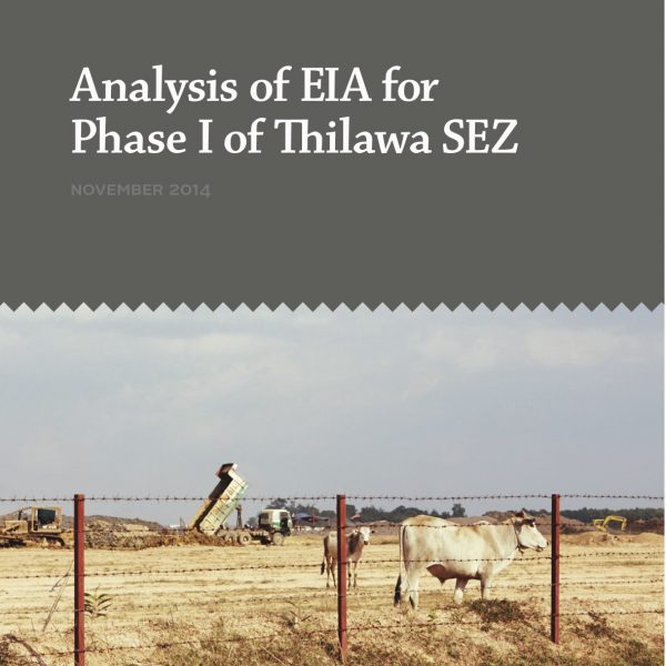 Analysis of EIA for Phase I of Thilawa SEZ