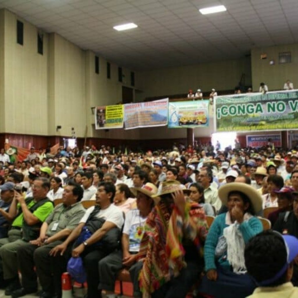 Public forum at the Grand March in Lima
