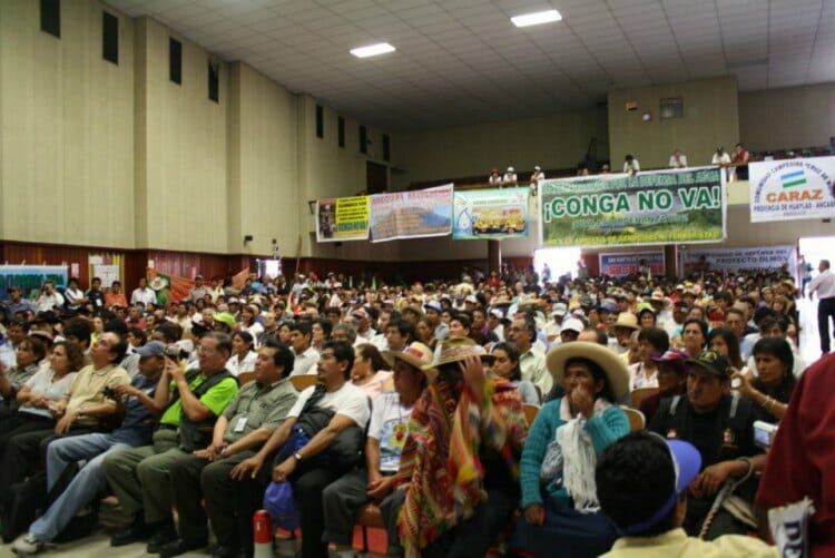 Public forum at the Grand March in Lima