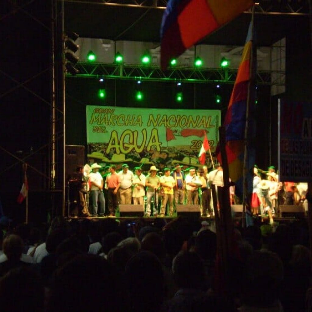 Public forum at the Grand March in Lima